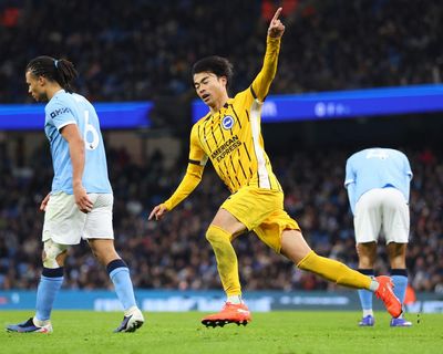 Brighton’s Kaoru Mitoma punishes Manchester City as title bid falters again