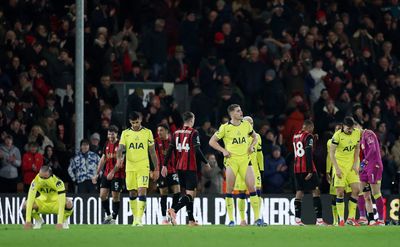 Watch: Stewards step in as Tottenham stars clash with travelling fans after Bournemouth defeat