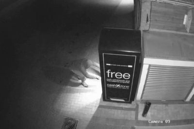 Moment man blows up ATMs with homemade explosives trying to steal cash