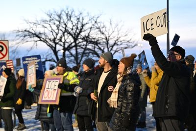 The Latest: Protesters gather outside Minneapolis immigration court after ICE officer kills driver