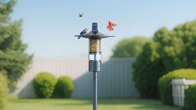 The world's first 360-degree bird feeder camera lets you film every bird from every angle