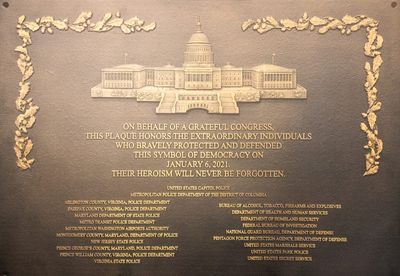 Overdue Jan. 6 plaque to get a temporary home