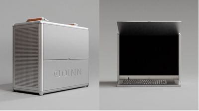 Odinn Omnia is the fastest portable PC you'll see in 2026 — it weighs 37kg, but hey, it has 4 Nvidia GPUs, 2 AMD CPUs, 1PB SSD storage, and a 24-inch 4K monitor