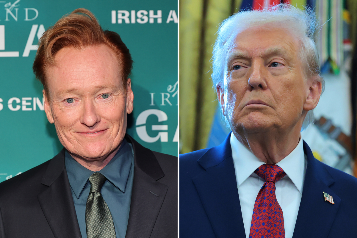 Conan O’Brien criticizes comics who ‘just say F Trump…