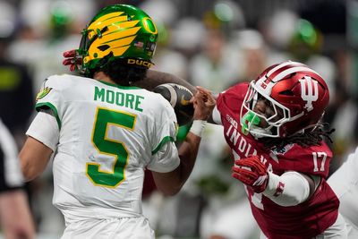 No. 1 Indiana adds to CFP dominance with crushing 56-22 Peach Bowl semifinal win over No. 5 Oregon