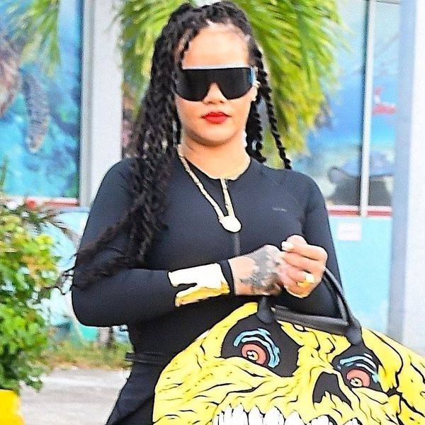 Rihanna Carries Longchamp's Le Pliage Tote Back Into It-Bag Territory With Fenty x Puma Flip-Flops