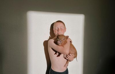 ‘The boy’s contented face, his red hair matching the pig’s – you couldn’t plan for it’: Kelli Radwanski’s best phone picture