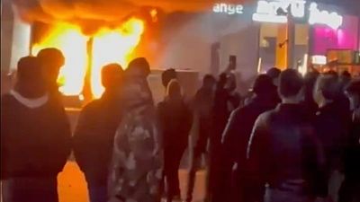 Footage shows government buildings on fire in Iran amid ongoing protests