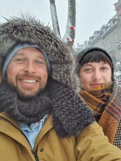 The moment I knew: huddled under a spooky bridge by the Canal de l’Ourcq, we were like two little penguins