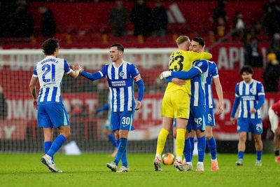Manchester United v Brighton live: Teenage substitute Lacey sees red as hosts crash out of FA Cup