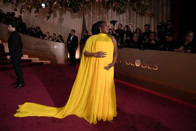 Wunmi Mosaku reveals pregnancy on Golden Globes red carpet