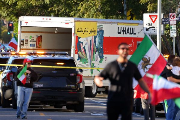 Man drives U-Haul into crowd protesting against Iranian government in Los Angeles, police say