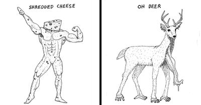 This Illustrator Made Inktober Into A Month Of Snarky Puns (31 Pics)