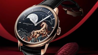 New Arnold & Son watch celebrates the Year of the Horse in dramatic red gold