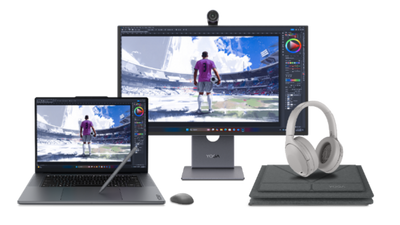 This Lenovo monitor has six speakers and is the only Windows PC monitor with Dolby Atmos and Dolby Vision — it even has a 4K detachable webcam