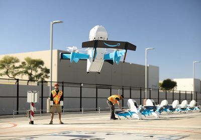 Amazon starts drone flights in ‘next step’ for UK delivery service