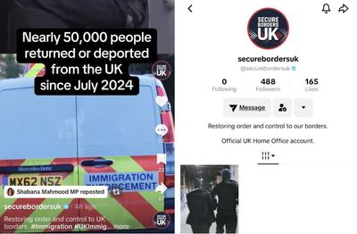 Home Office criticised for ‘gimmick’ TikTok account promoting migrant deportations