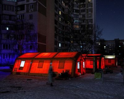 ‘They want to break us’: Russian energy grid strikes give freezing Kyiv some of its darkest days