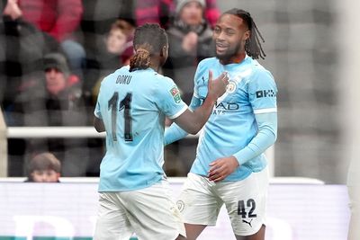 Antoine Semenyo scores again as Man City put one foot in Carabao Cup final