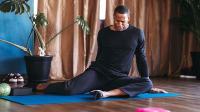 'I have very tight hips, but doing this stretch every day has helped to improve my mobility'