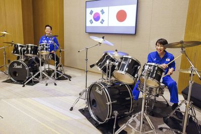 Watch: BTS drum duet unites Japan and South Korea leaders
