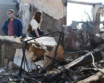 Property of Jewish temple destroyed in Los Angeles fires vandalized