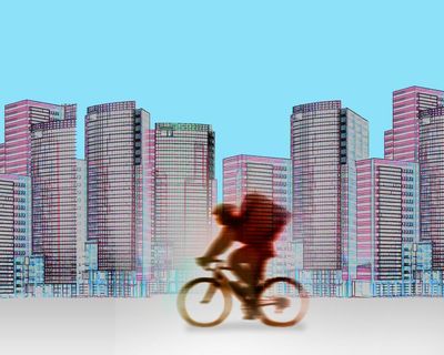 My work went from air-conditioned offices to delivering food on a bike. The culture shock is significant