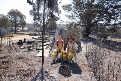 Amid scenes of destruction in Harcourt, some bushfire survivors plan to rebuild. Others may have lost too much