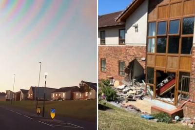 High-speed police chase ends with BMW causing multiple injuries after smashing through care home