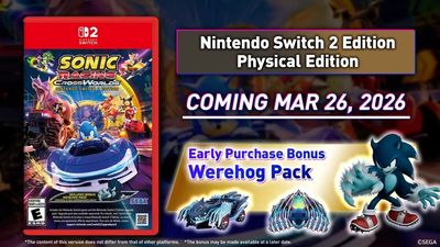 Sonic Racing CrossWorlds Physical Switch 2 Release Confirmed for March