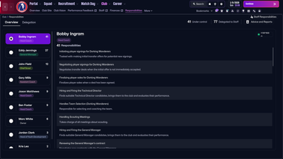 Which Responsibilities You Should and Shouldn’t Delegate in Football Manager 26
