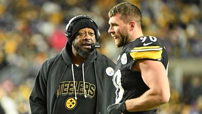 T.J. Watt Kept Repeating the Same Word While Tearing Up Over Mike Tomlin's Exit
