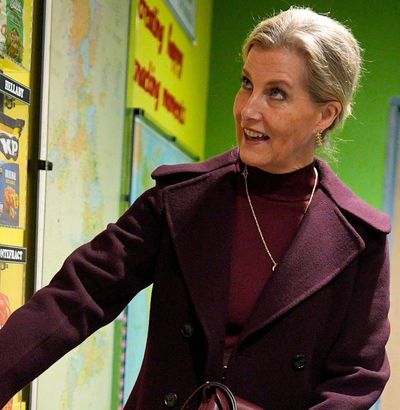 Duchess Sophie Proves Maroon Is the New Black After She Delivers a "Morale Boost" to Organization That Saved Her Life