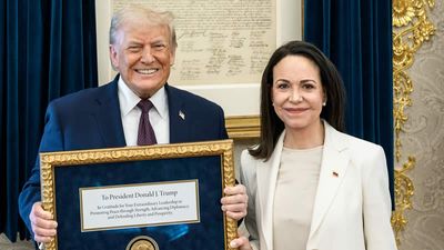 Venezuela Opposition Leader Machado gives Trump her Nobel Peace Prize