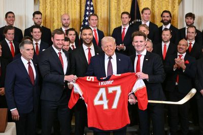 Trump boasts about his ‘power’ in front of Florida Panthers
