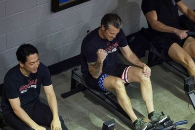 Japan’s defense minister joins Pete Hegseth for early morning gym workout