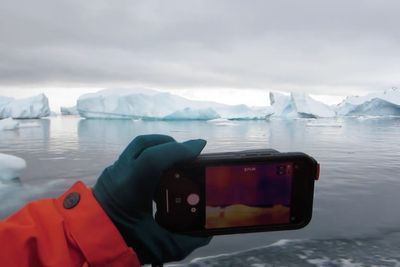 This cruise line is teaching guests how to track climate change in polar ice caps