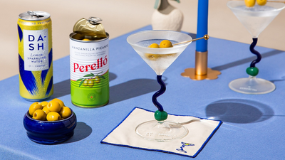 This Glassware Designer's 'Clean' Dirty Martini Kit Collab Might Be the Most Fun You'll Have During Dry January