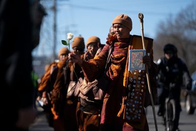 Walk For Peace visits Charlotte Motor Speedway