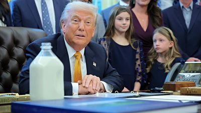 Donald Trump clarifies ‘whole milk’ starts with a ‘w,’ but he’s the only one who could think otherwise