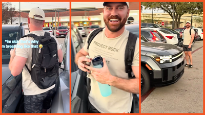 Texas couple blocked by bad parking. Then their Hyundai Santa Fe performed a magic trick