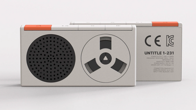 This retro portable music player idea that 'recreates the image of a tape spinning on a circular shelf' has completely hooked me — I'd love someone to make it for real