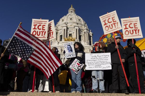 Trump inauguration anniversary walkouts: here’s what to know