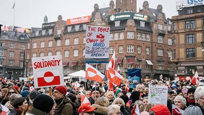 Thousands take part in 'Hands off Greenland' protests in Denmark