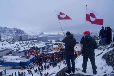 Photos show Greenlanders brave near-freezing temperatures to march against Trump’s takeover threats