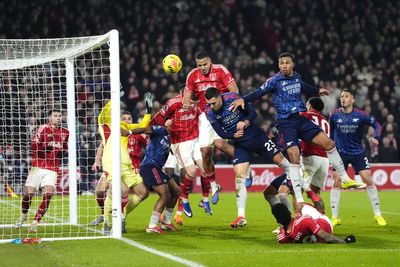 Arsenal miss chance to pull further clear at top as stubborn Forest claim point