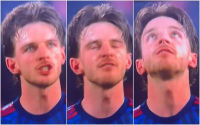 Arsenal fans spot Declan Rice's X-rated reaction to frustrating Nottingham Forest draw