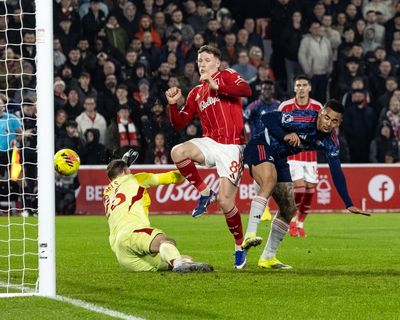 Arteta rails at Arsenal being denied ‘clear penalty’ as Forest hold leaders