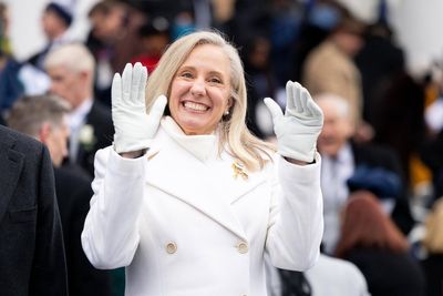 Virginia tradition calls for morning suits at an inauguration. But Spanberger switched things up