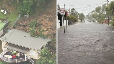 Sydney Home Almost Destroyed By Landslide As Heavy Rain & Storms Lash NSW